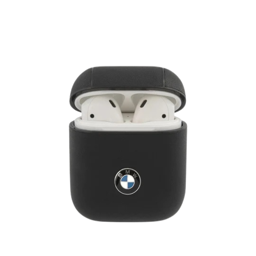 BMW AirPods 1/2 Signature PC Leather Case with Metal Logo