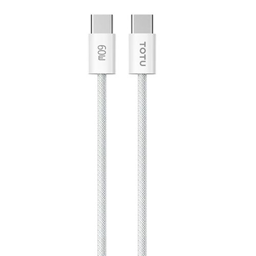 TOTU 60W USB-C to USB-C  Braided Data Cable 1.2m
