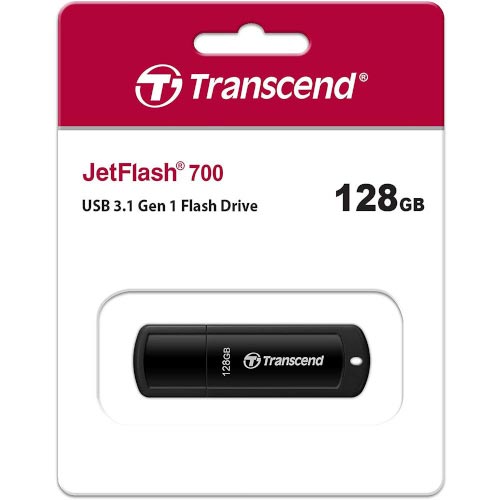 Transcend JetFlash® 700 128GB USB 3.1 Flash Drive