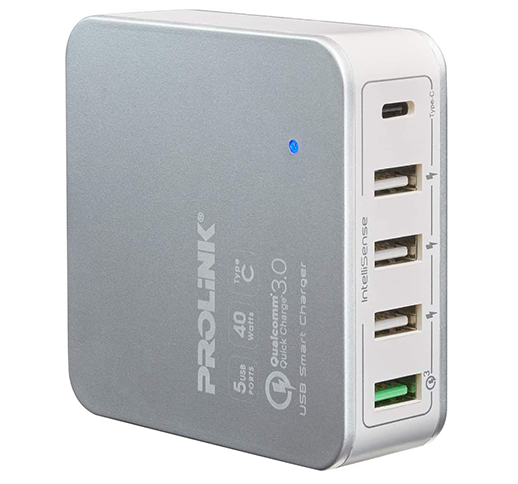 PROLiNK PDC54001 40W 5-Port USB Charger